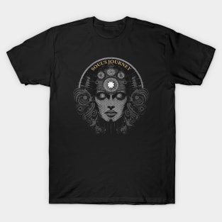 Third Eye Awaken Flower Of Life Souls Deep Thoughts Soul Meditation T-Shirt